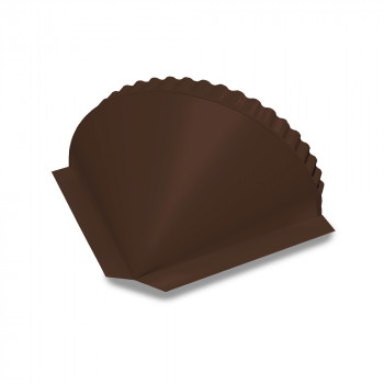 Заглушка конька коническая (ЗКк) (Шоколад 8017)