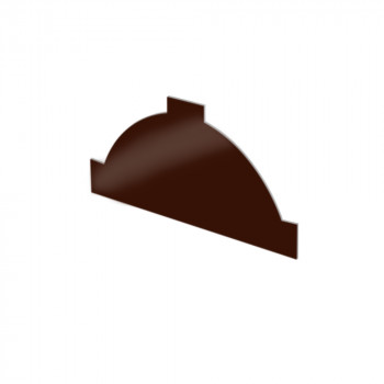 Заглушка конька плоская (ЗКп) (Шоколад 8017)